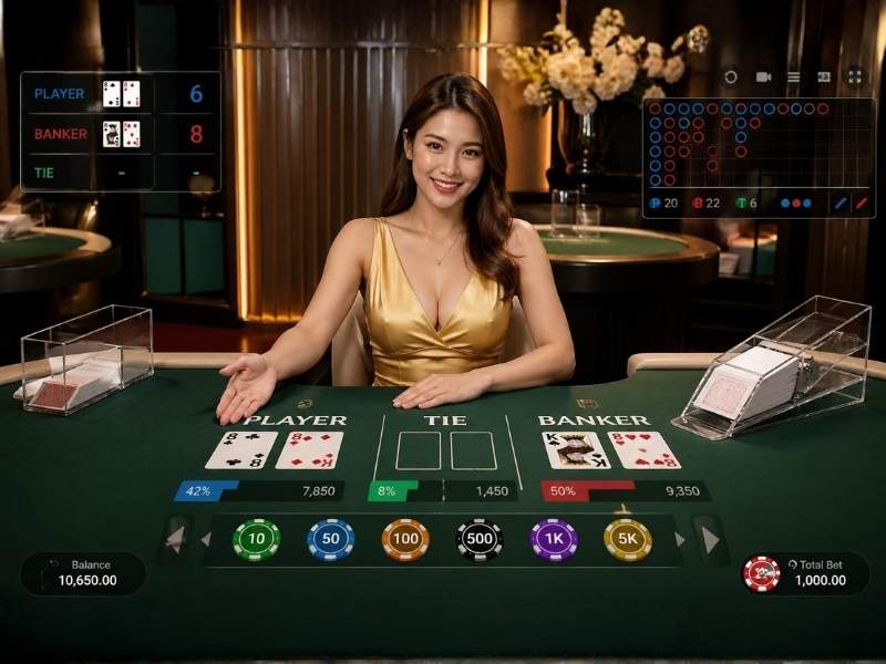 เดิมพันบาคาร่าออนไลน์มีอะไรบ้าง เข้าใจประเภทการเดิมพันและตัวเลือกในเกมแบบครบภาพรวม