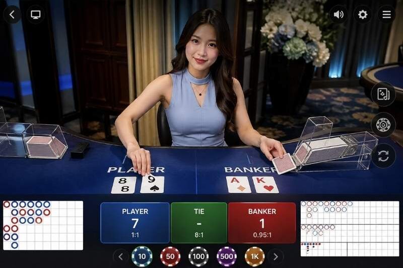 บาคาร่าออนไลน์สด คืออะไร เข้าใจรูปแบบเกมแบบถ่ายทอดสดและการใช้งานผ่านเว็บ