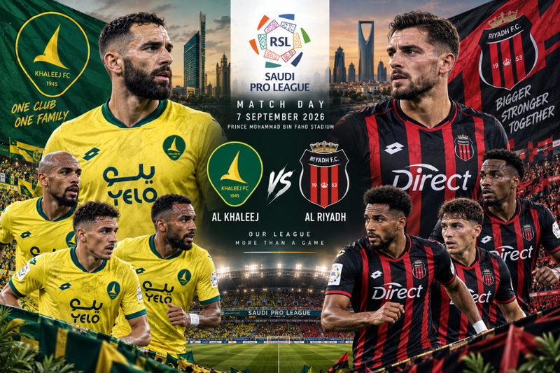 วิเคราะห์บอล อัล คาลีจ พบ อัล ริยาดห์ ซาอุดี โปรลีก 7 กันยายน 2026