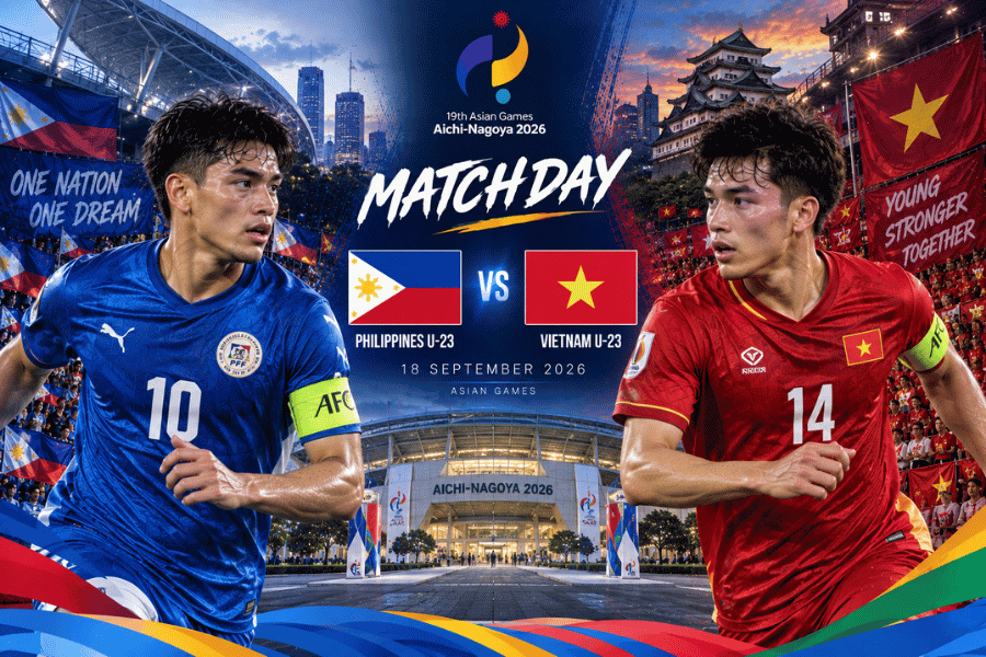 วิเคราะห์บอล ฟิลิปปินส์ ยู-23 พบ เวียดนาม ยู-23 ฟุตบอลเอเชียนเกมส์ 18 กันยายน 2026